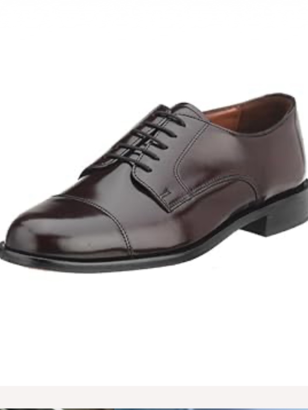 BOSTONIAN Burgundy AKRON First Flex Cap Toe 20398 Lace Oxford Shoes 11.5 Wide